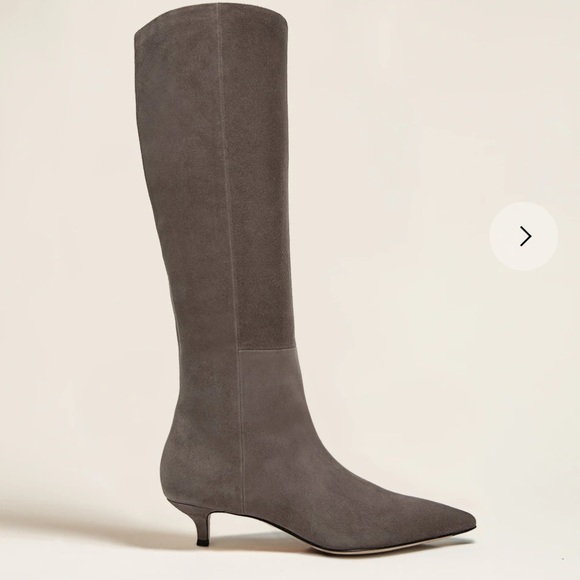 SOLD Veronica Beard Freda Grey Suede Boot - Picture 2 of 4